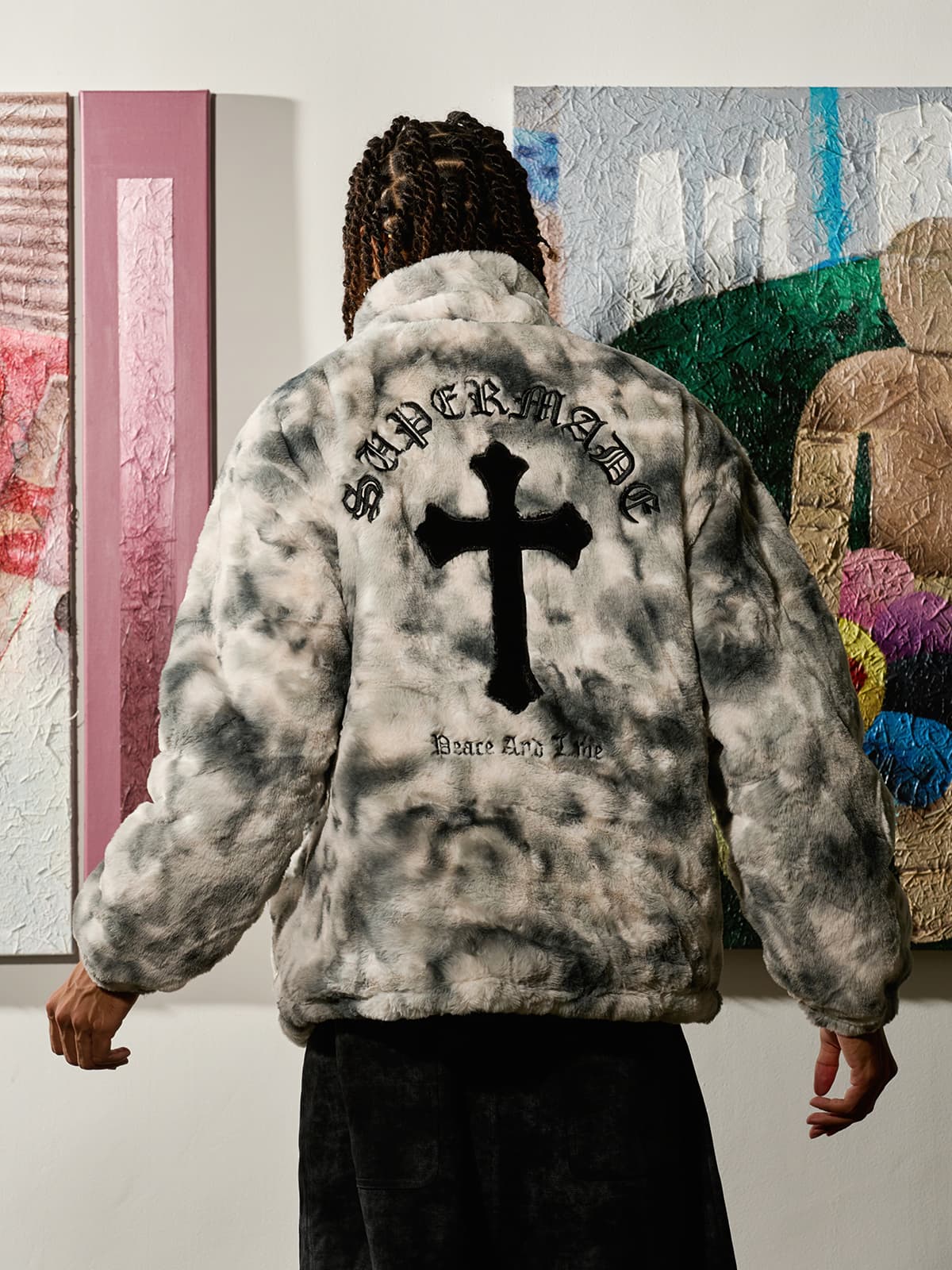 Jaqueta Pavtros Studios Gothic Cross Fleece Jacket