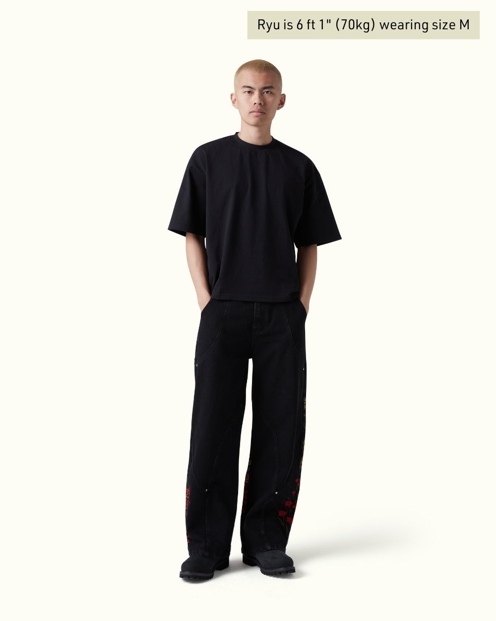 Calça Jeans Pavtros Studios Shogun Dynasty Wide Leg
