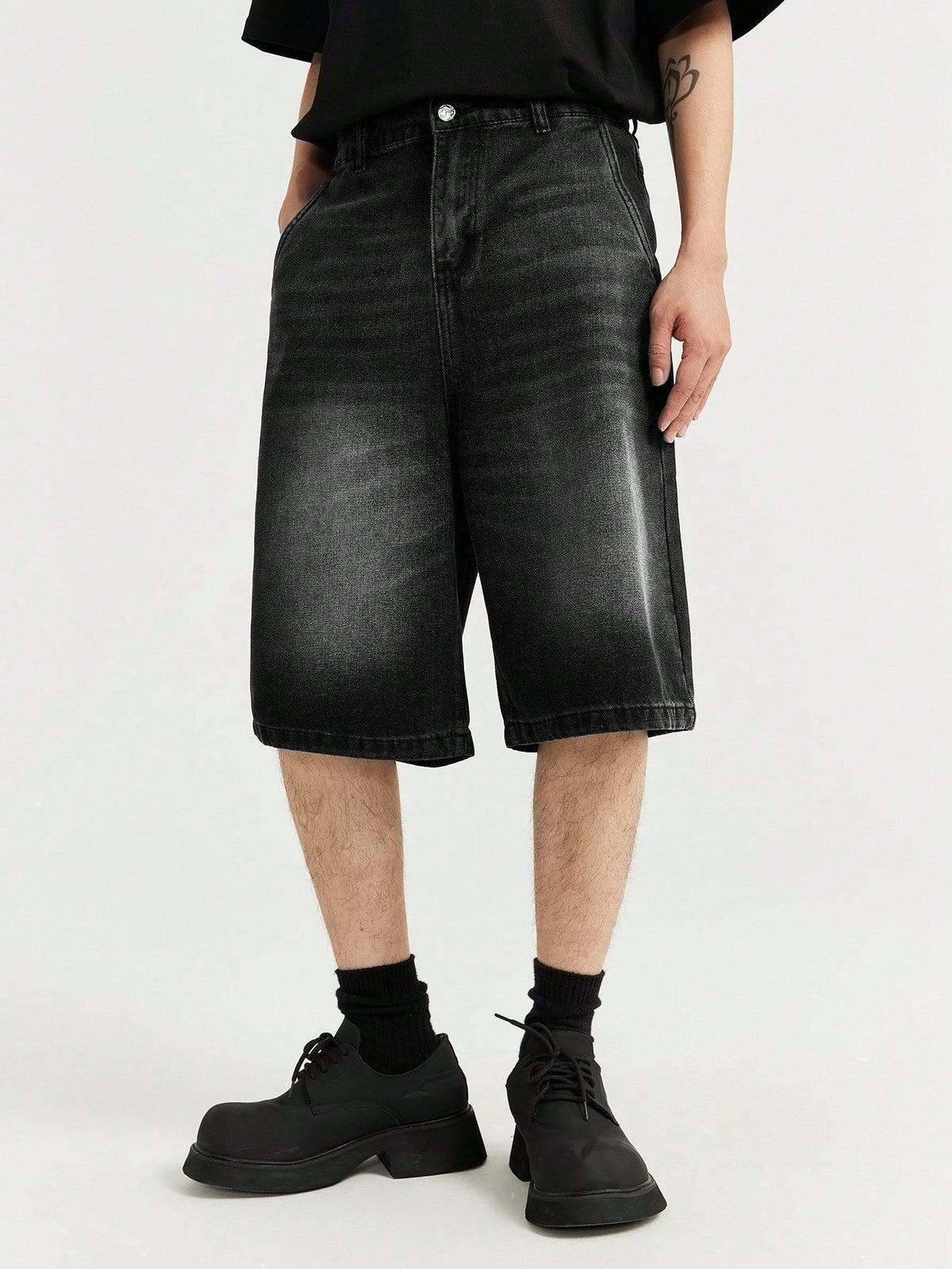 Short Pavtros Denim Lavada Diagonal