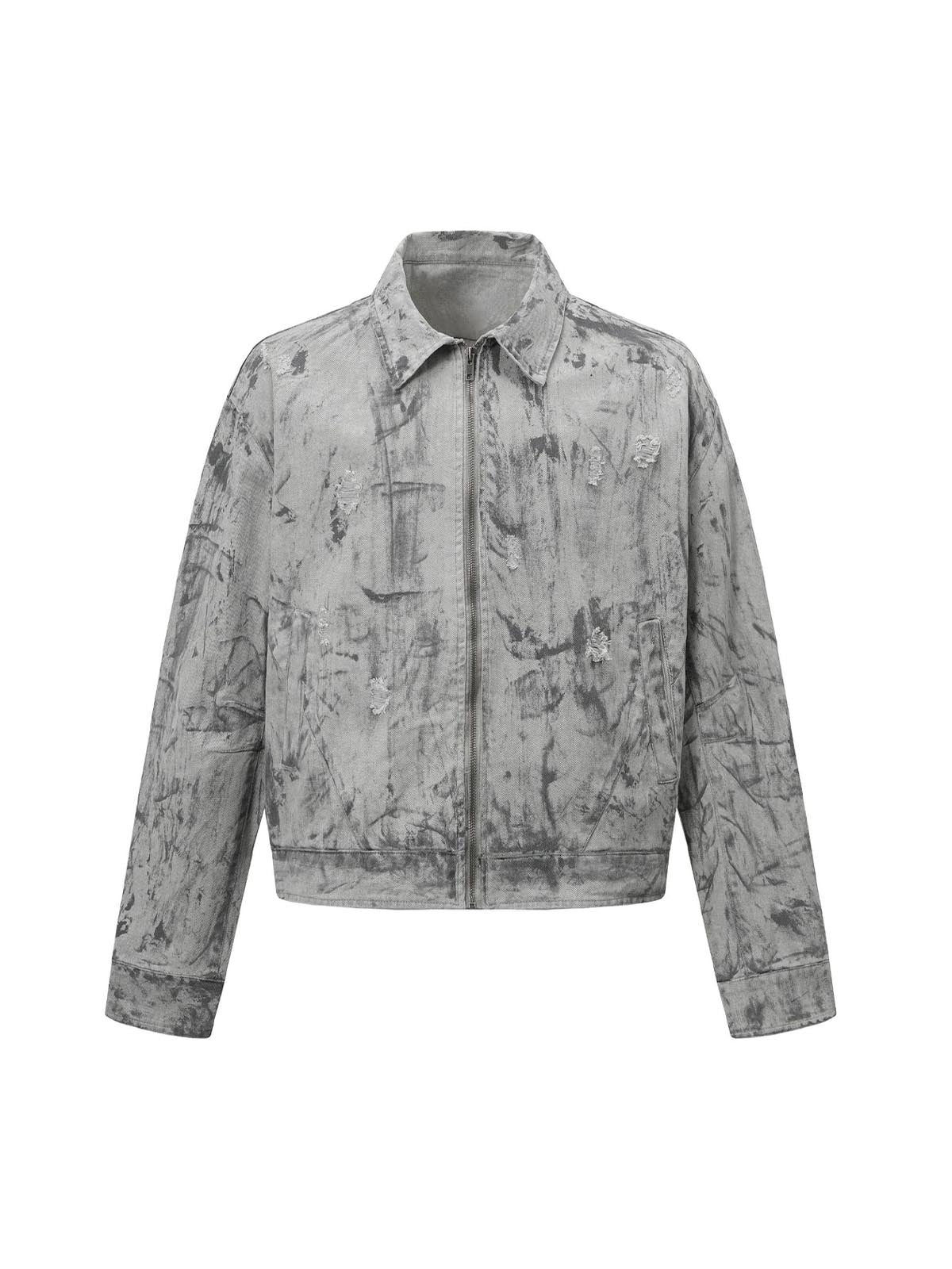 Jaqueta Pavtros Tie-Dye Denim Bomber