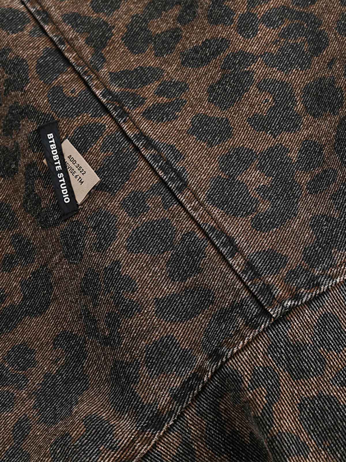 Jaqueta Pavtros Vintage Washed Cheetah