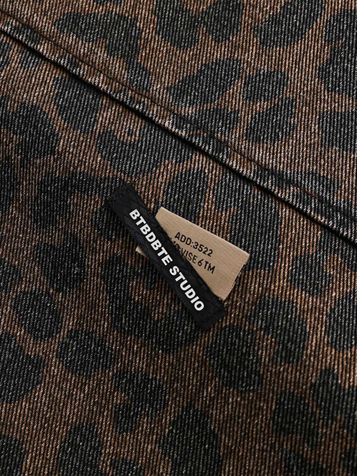 Jaqueta Pavtros Vintage Washed Cheetah