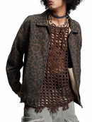 Jaqueta Swavvy Vintage Washed Cheetah