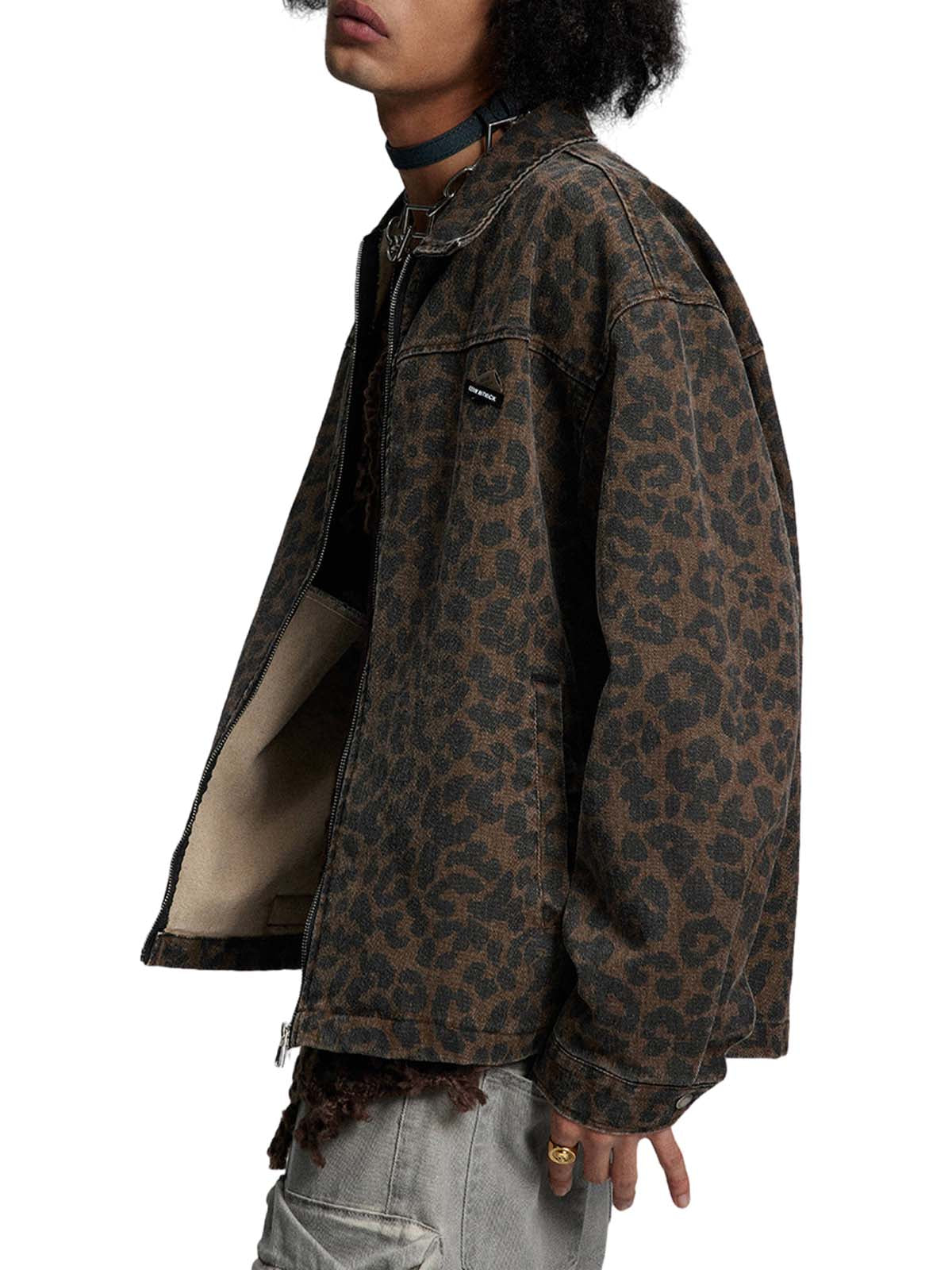 Jaqueta Pavtros Vintage Washed Cheetah
