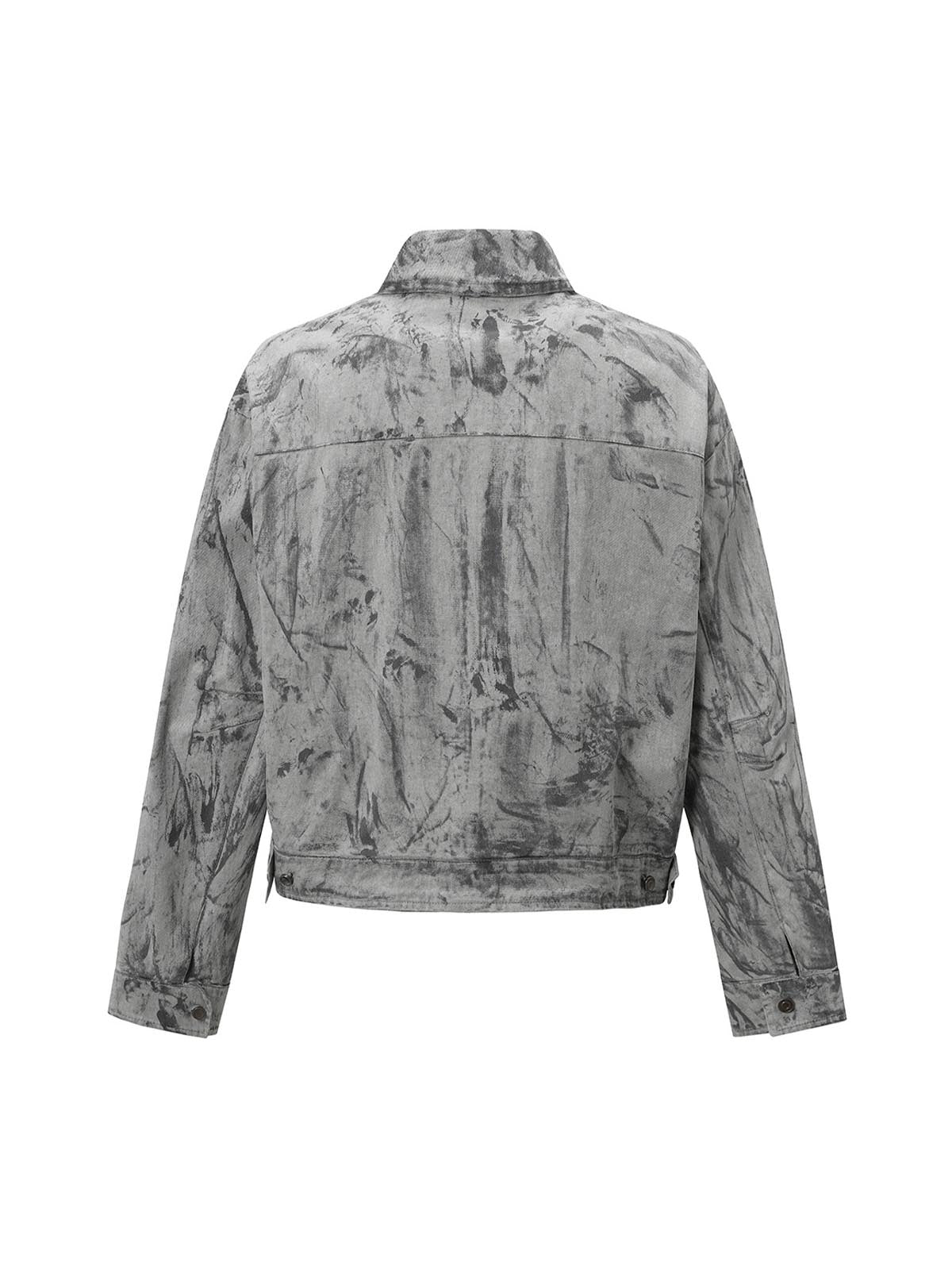 Jaqueta Pavtros Tie-Dye Denim Bomber