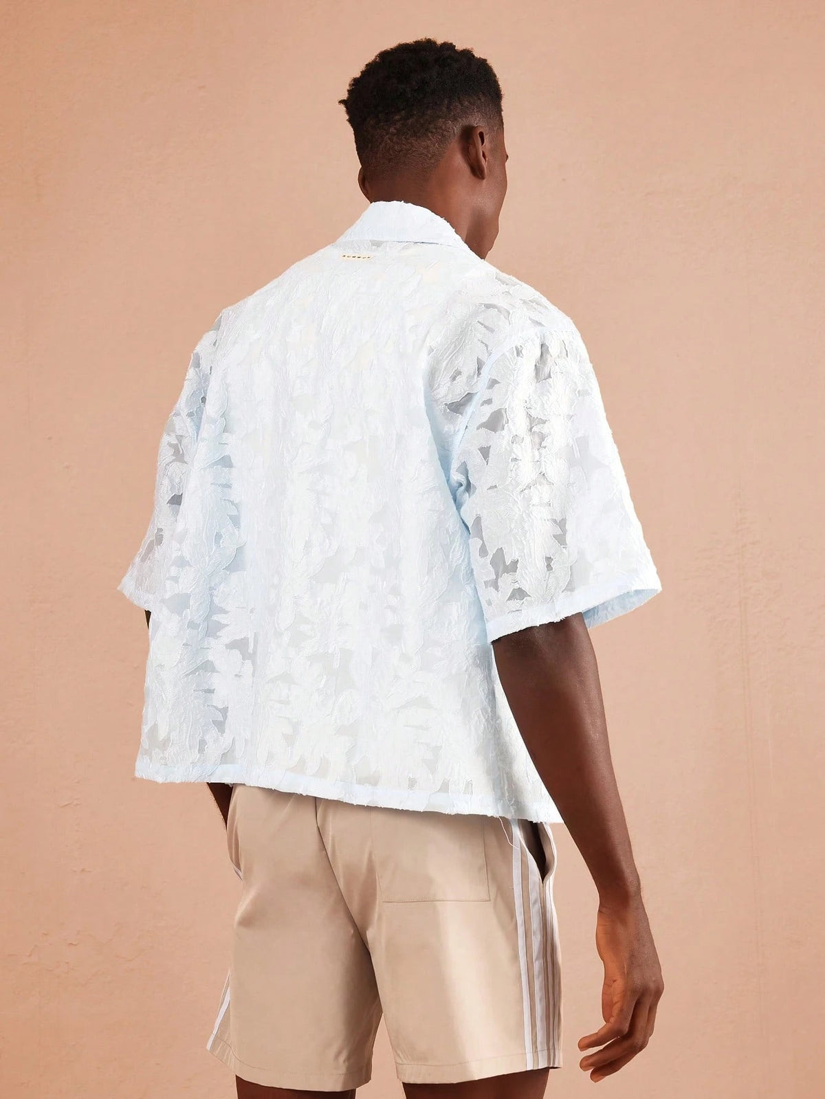 Camisa Pavtros Renda Jacquard