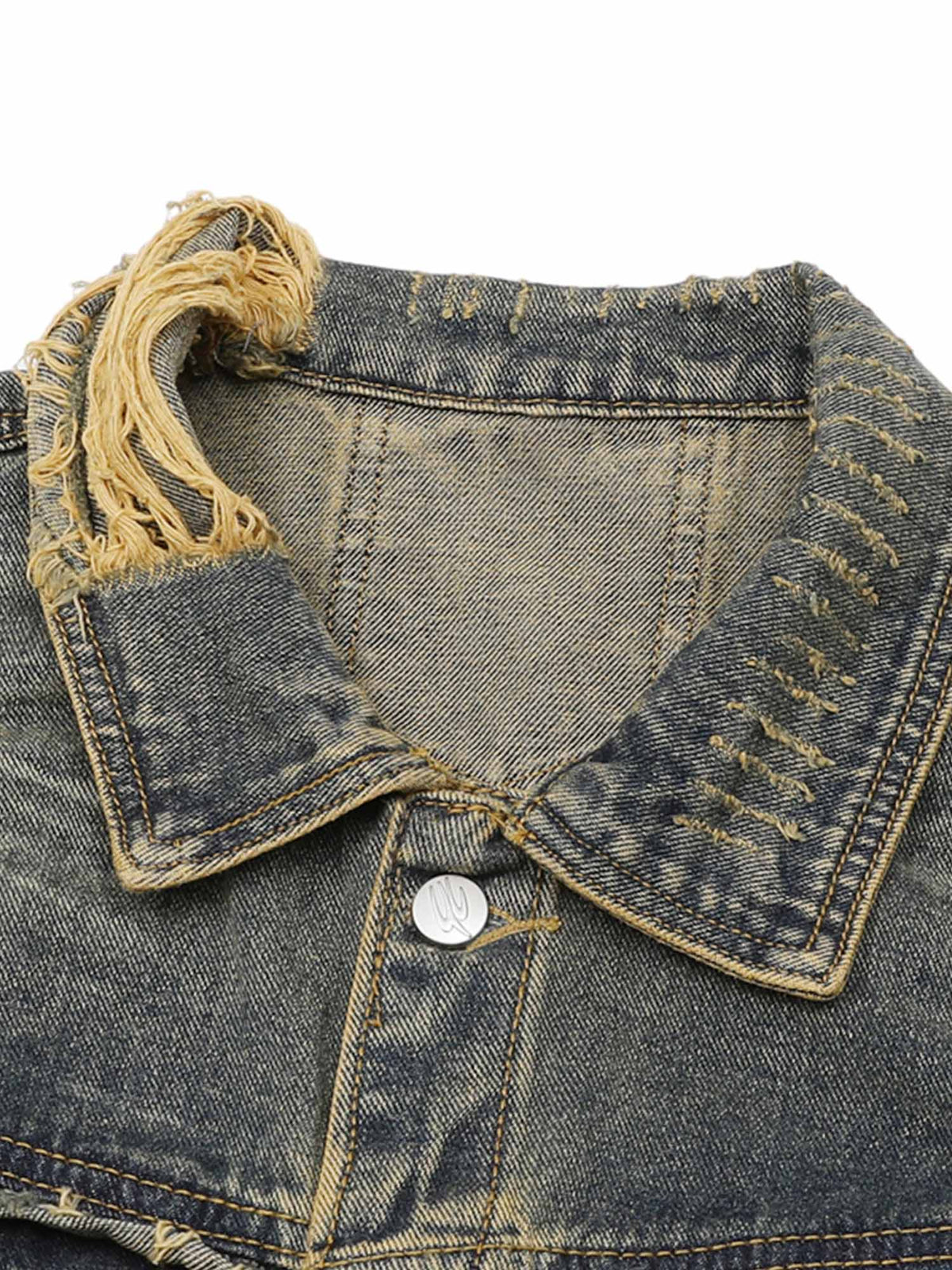 Jaqueta Pavtros Raw Edge Distressed