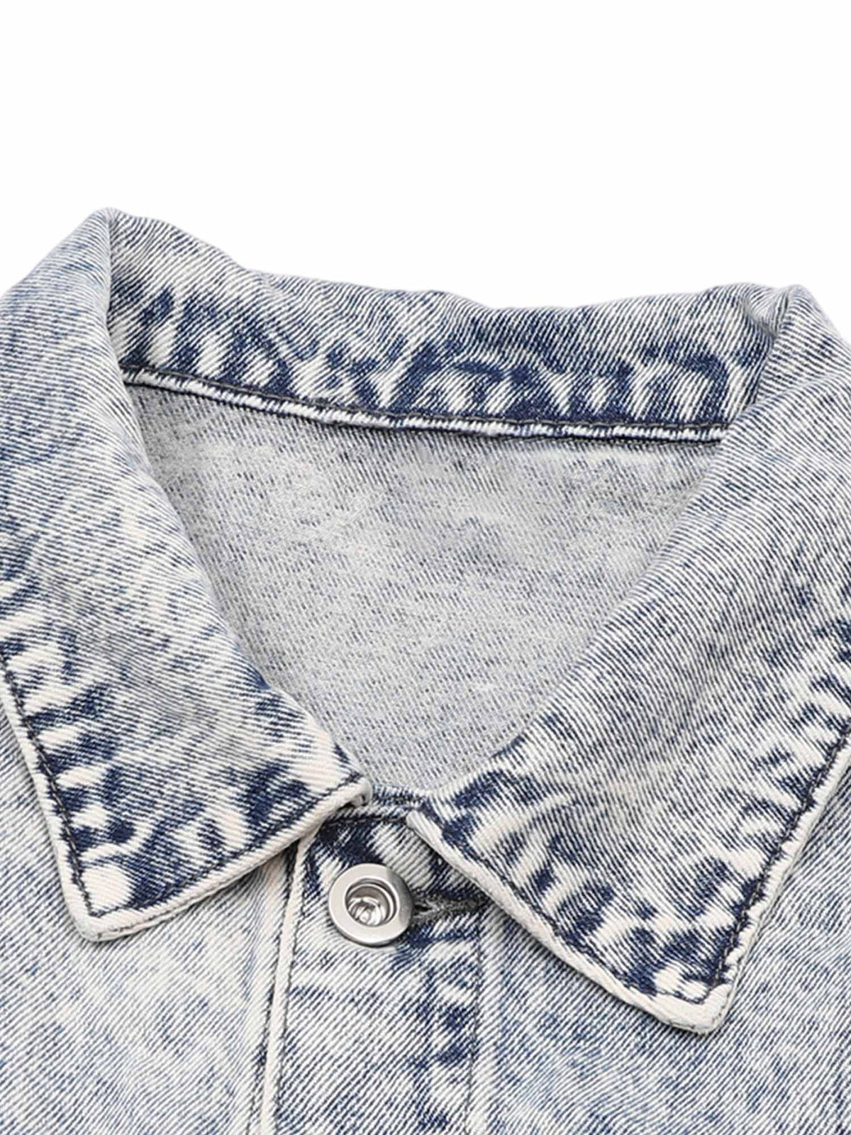 Jaqueta Pavtros Studios Barbed Wire Denim Jacket