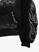 Moletom Swavvy Flame Rhinestone
