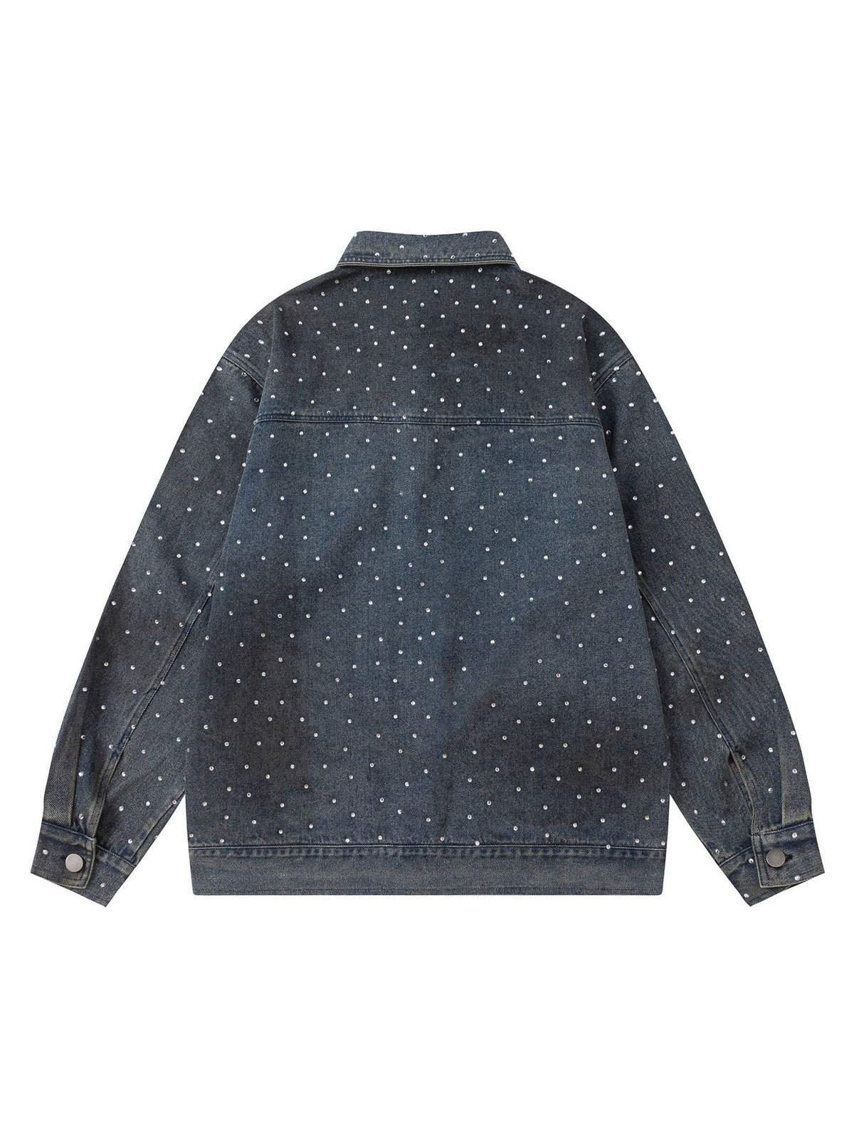 Jaqueta Pavtros Studios Rhinestone Denim Jacket