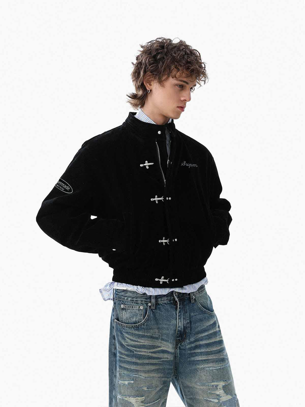 Jaqueta Pavtros Suede Embroidered