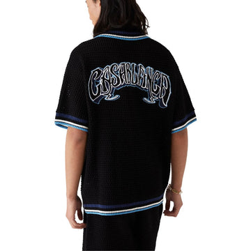 Conjunto Casablanca Crochê Gothic Preto e Azul