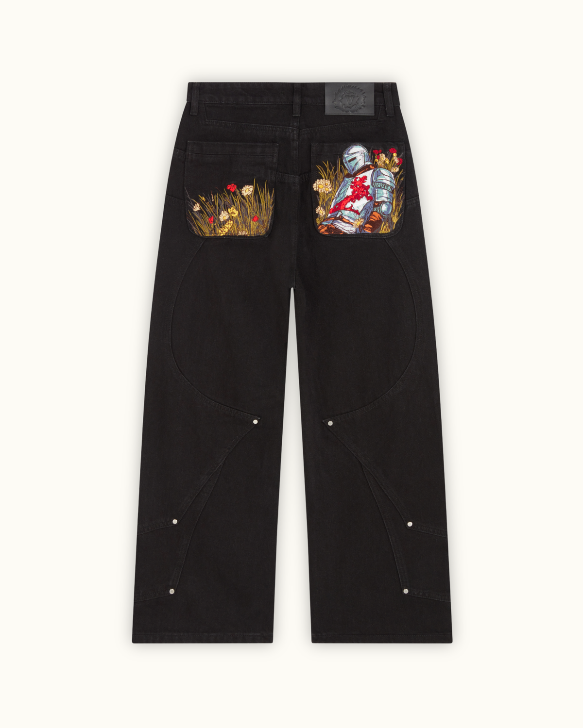 Calça Jeans Pavtros Studios Fallen Knight Wide Leg