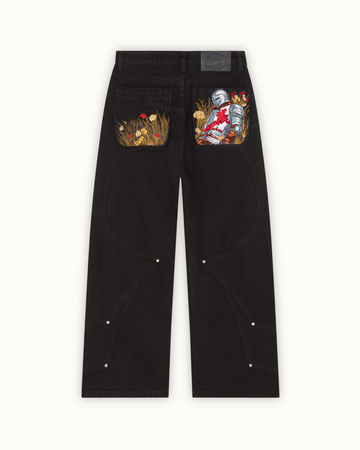 Calça Jeans Pavtros Studios Fallen Knight Wide Leg