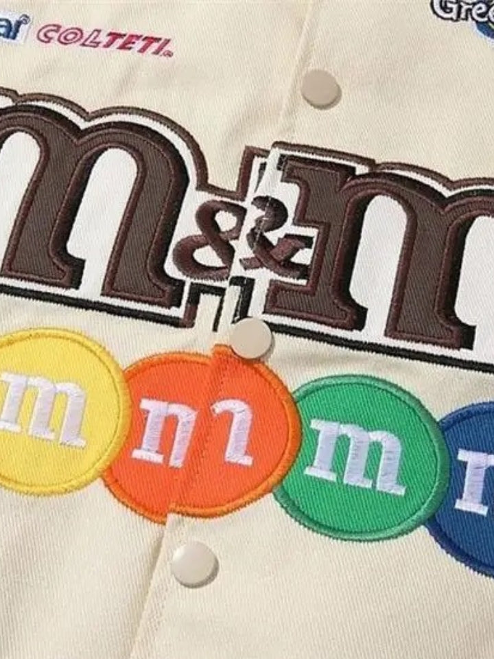 Jaqueta Pavtros College Bordado 'M&M'