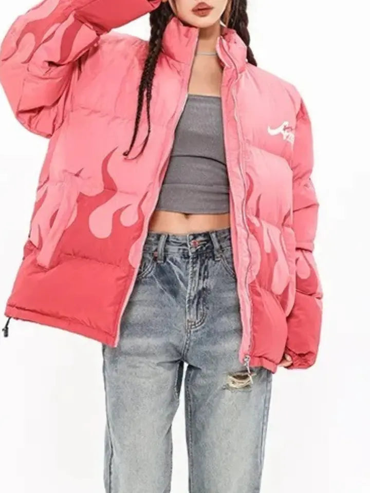 Blusa Pavtros Puffer Gola Alta 'Ares Fire'