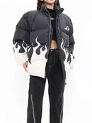 Blusa Swavvy Puffer Gola Alta 'Ares Fire'