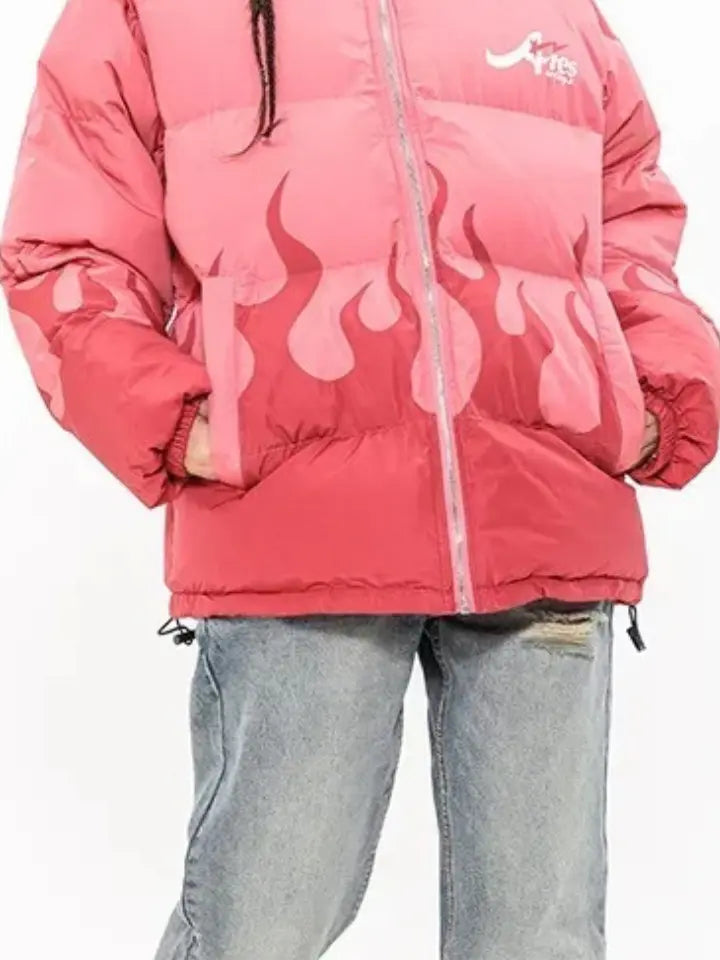 Blusa Pavtros Puffer Gola Alta 'Ares Fire'