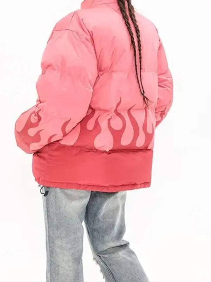 Blusa Pavtros Puffer Gola Alta 'Ares Fire'