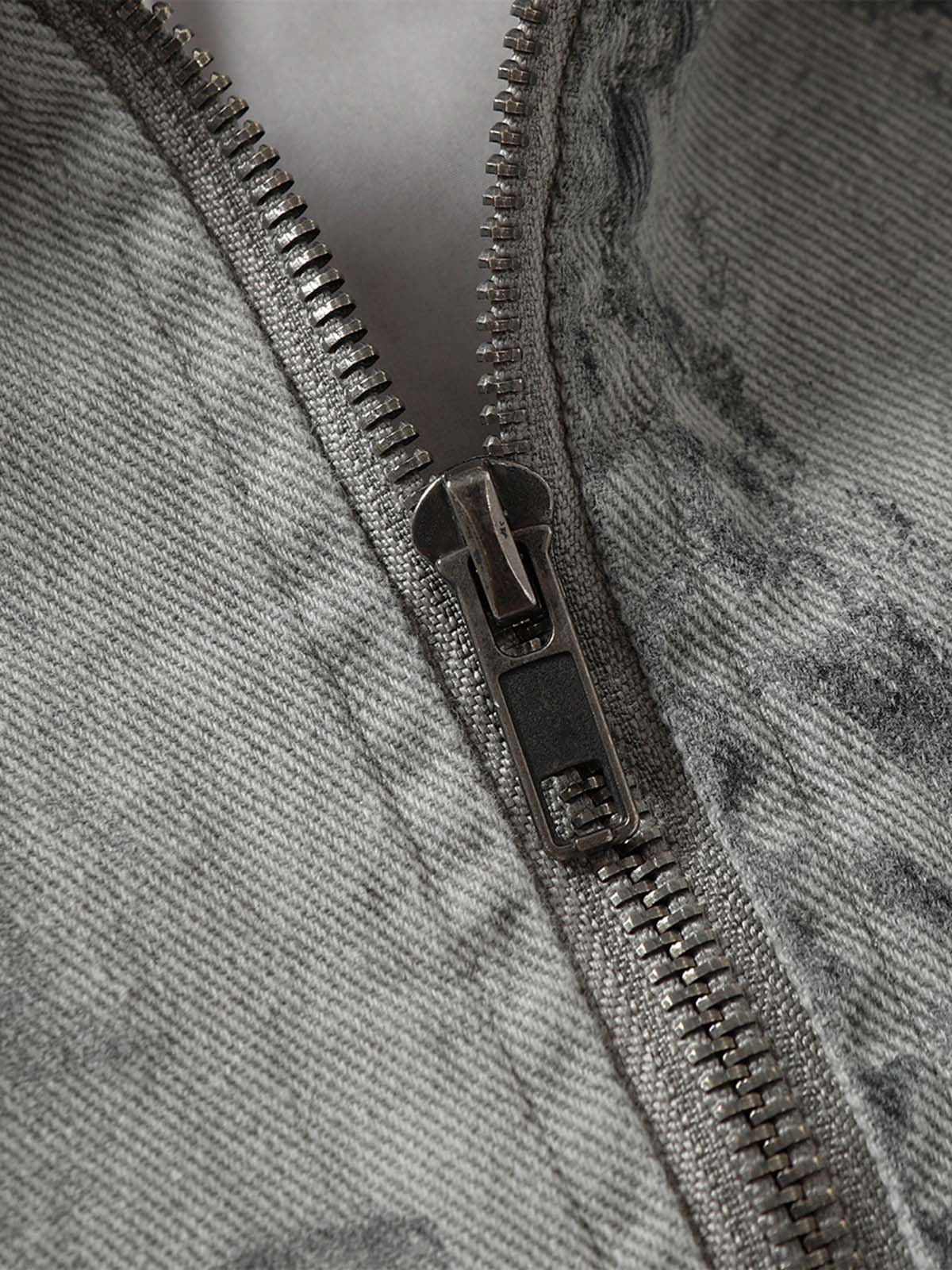 Jaqueta Pavtros Tie-Dye Denim Bomber