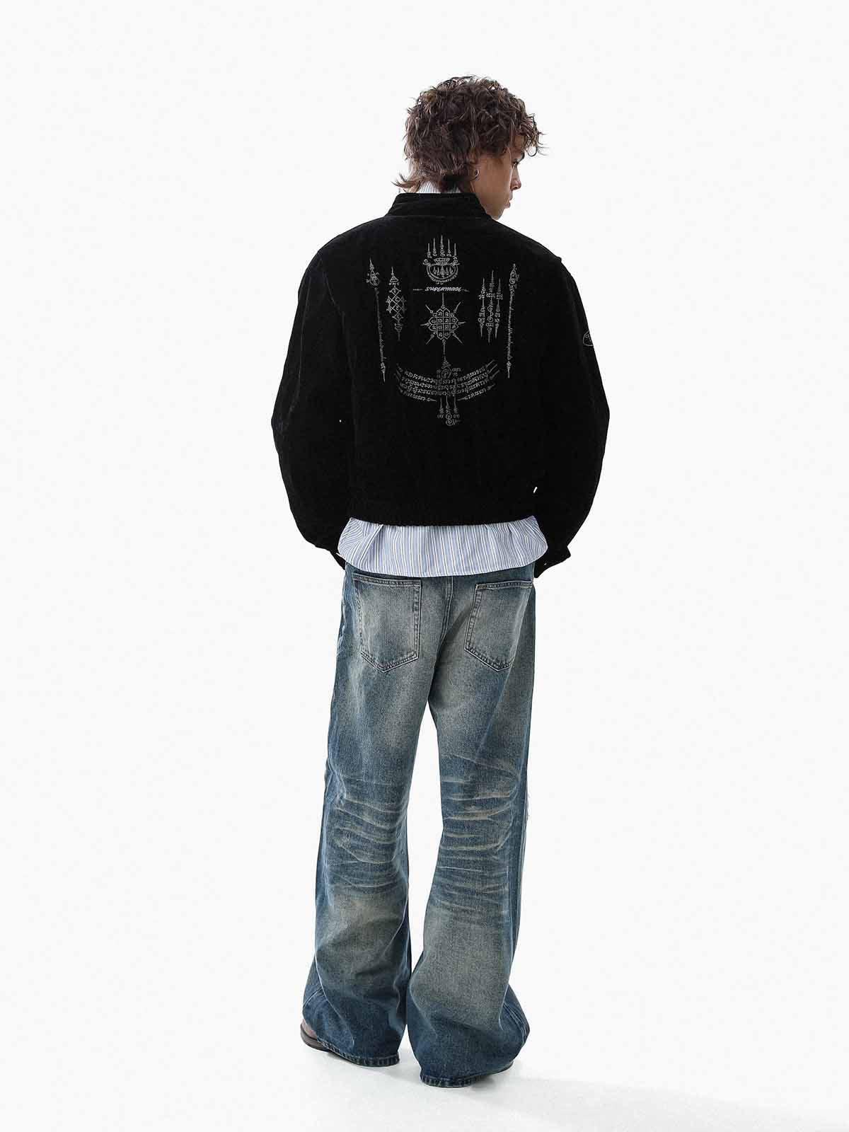 Jaqueta Pavtros Suede Embroidered