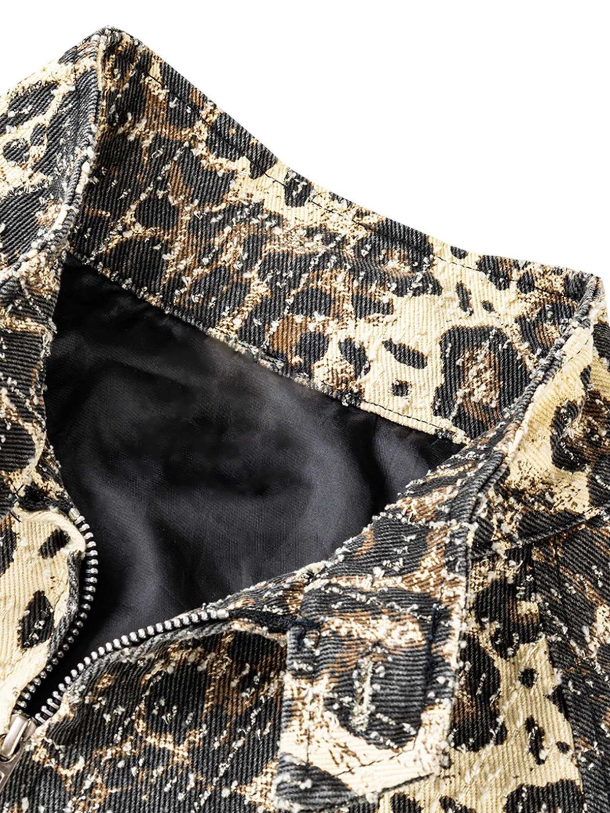 Jaqueta Pavtros Leopard Denim