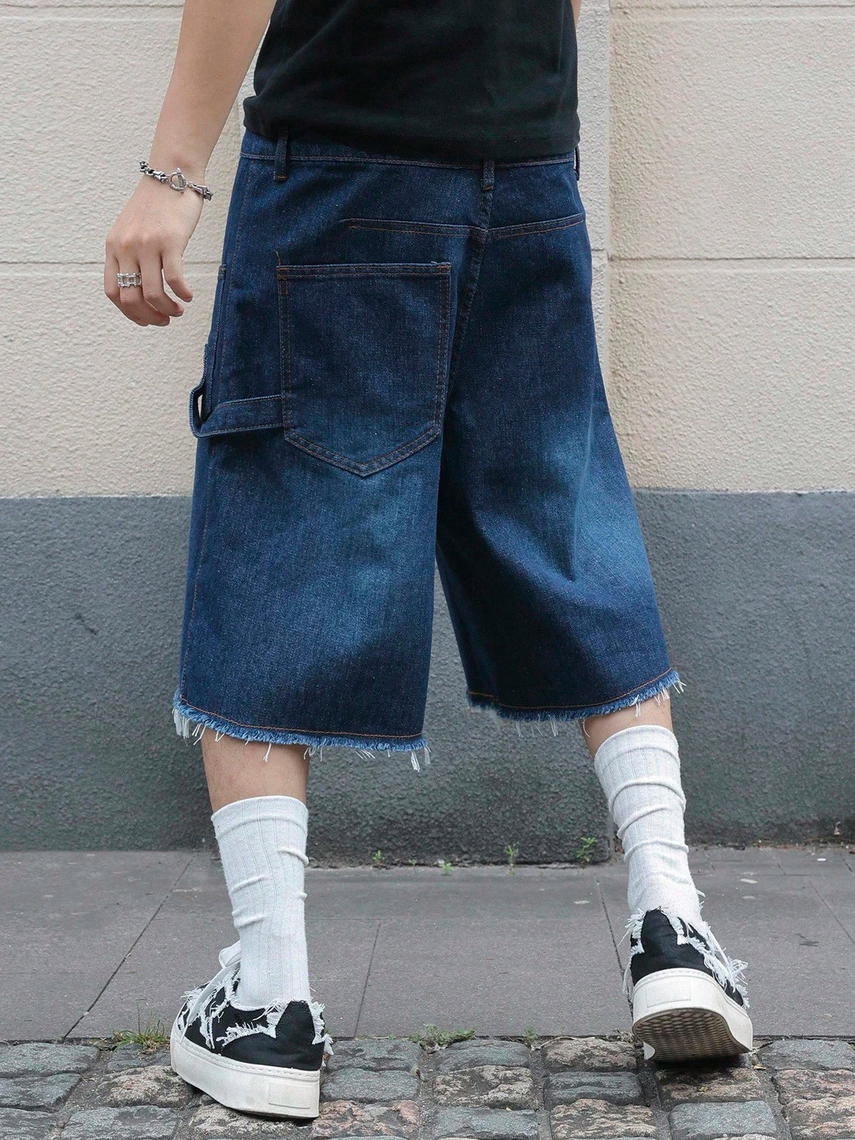 Short Pavtros Denim Black Stusy