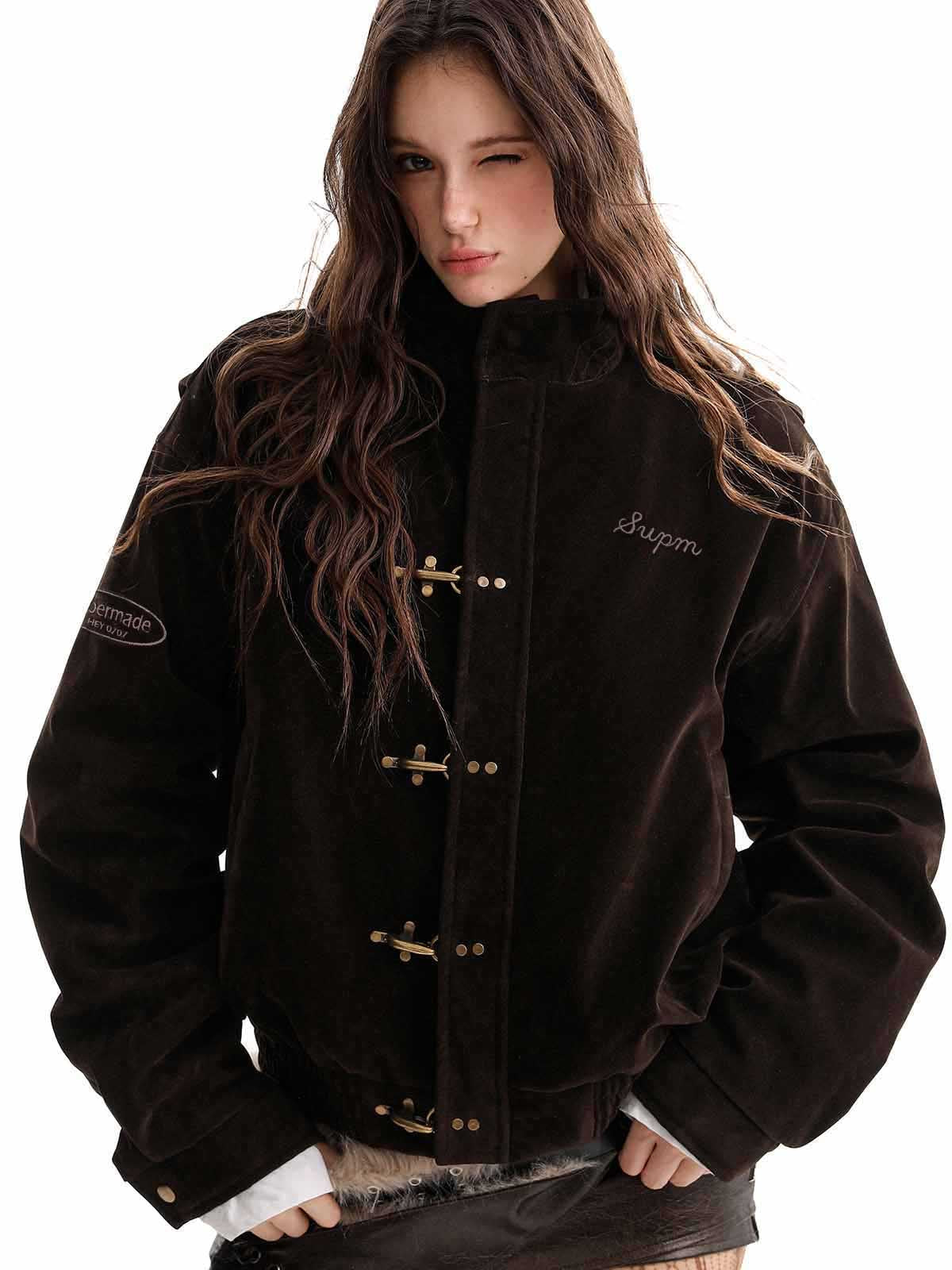 Jaqueta Pavtros Suede Embroidered