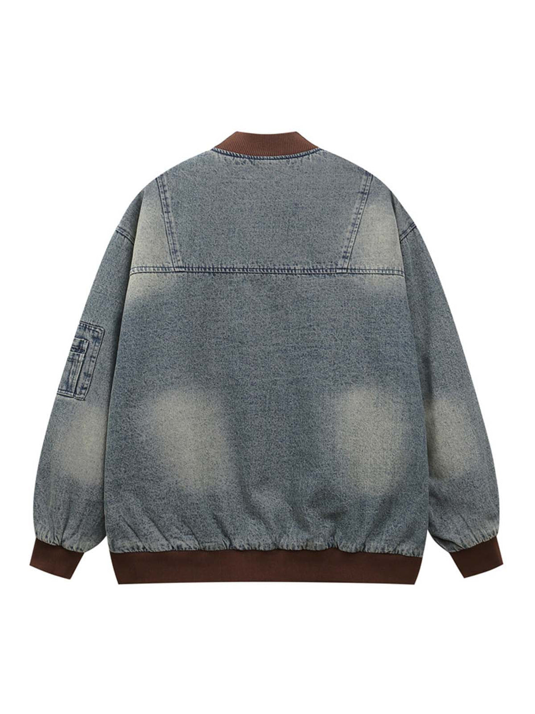 Jaqueta Pavtros Studios Captain Denim Bomber Jacket