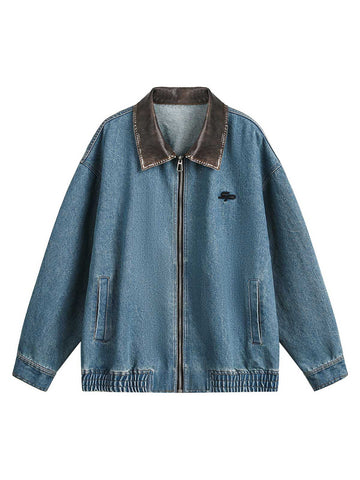 Jaqueta Pavtros Heavy Washed Denim Work