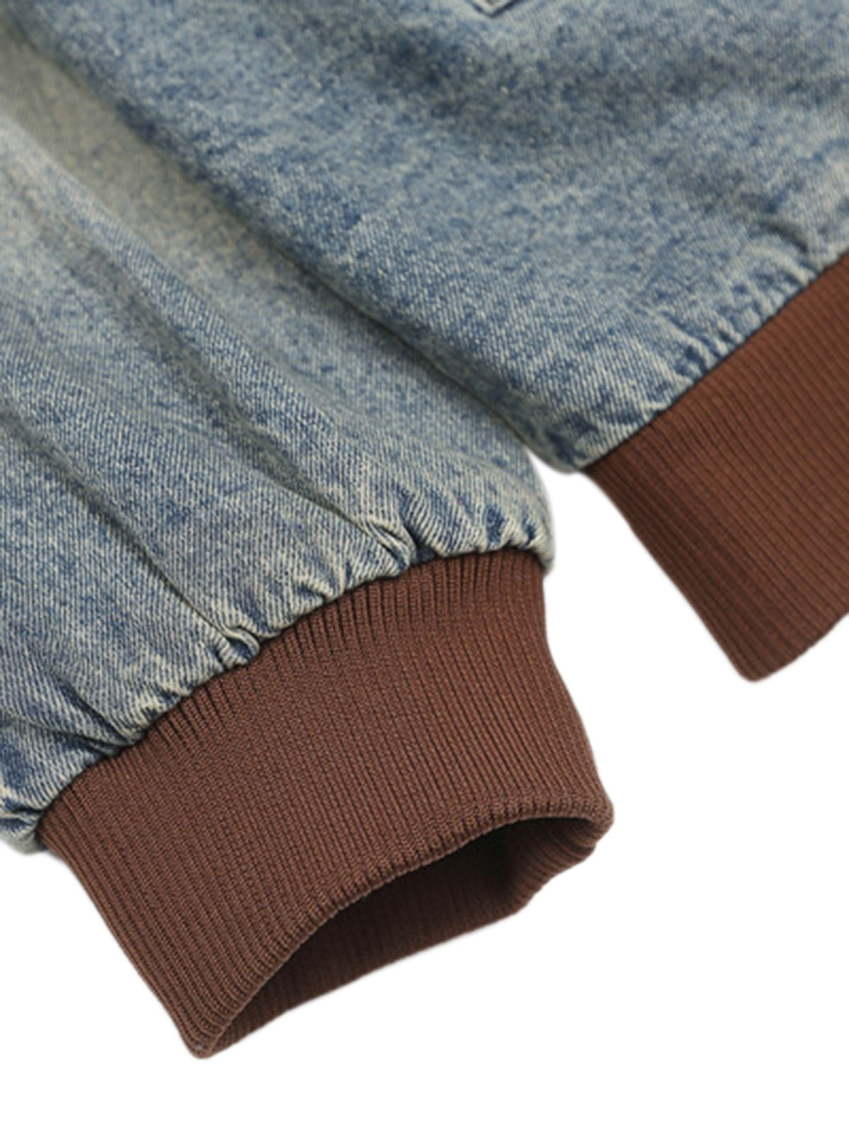 Jaqueta Pavtros Studios Captain Denim Bomber Jacket