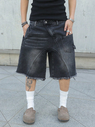 Short Pavtros Denim Black Stusy