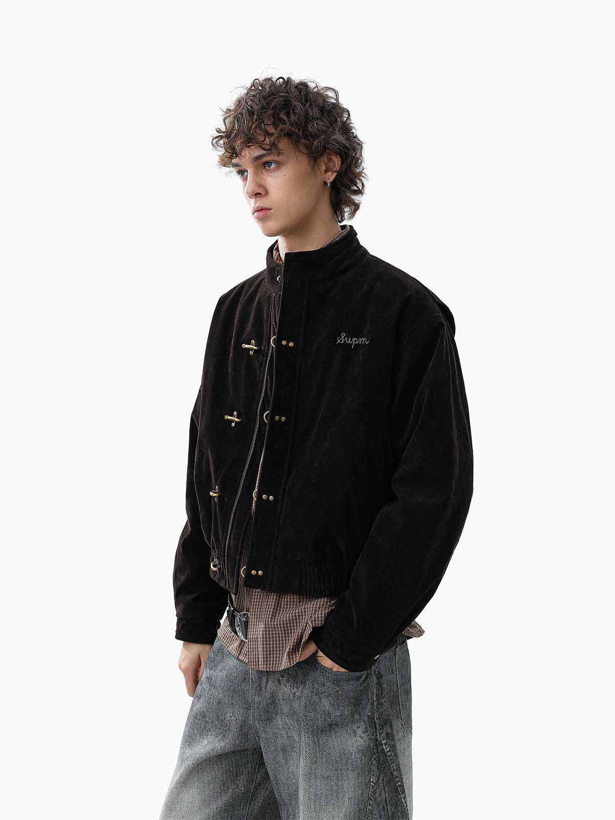 Jaqueta Pavtros Suede Embroidered