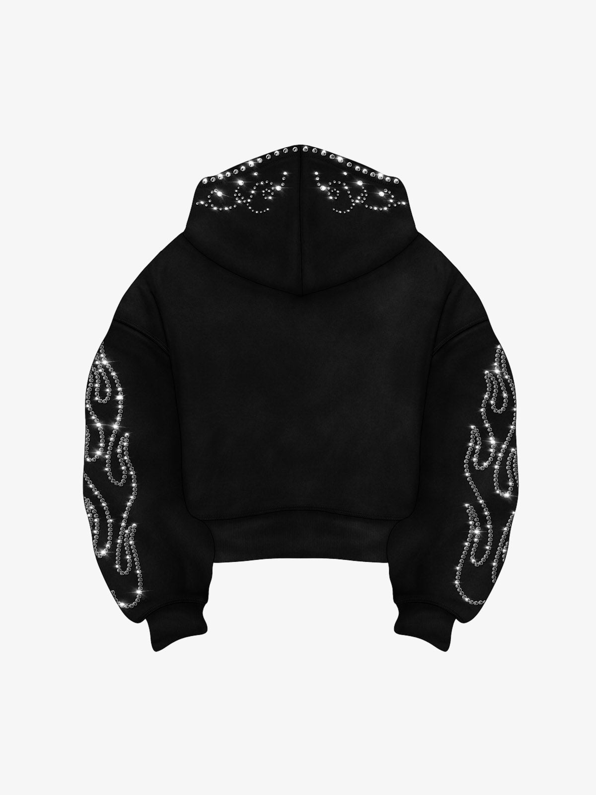 Moletom Pavtros Flame Rhinestone