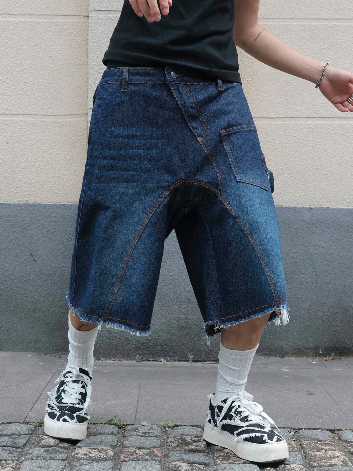 Short Pavtros Denim Black Stusy