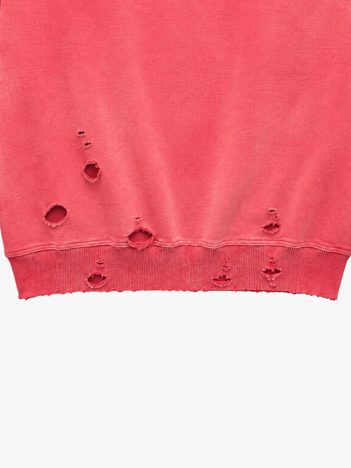 Moletom Pavtros Distressed Studs Red
