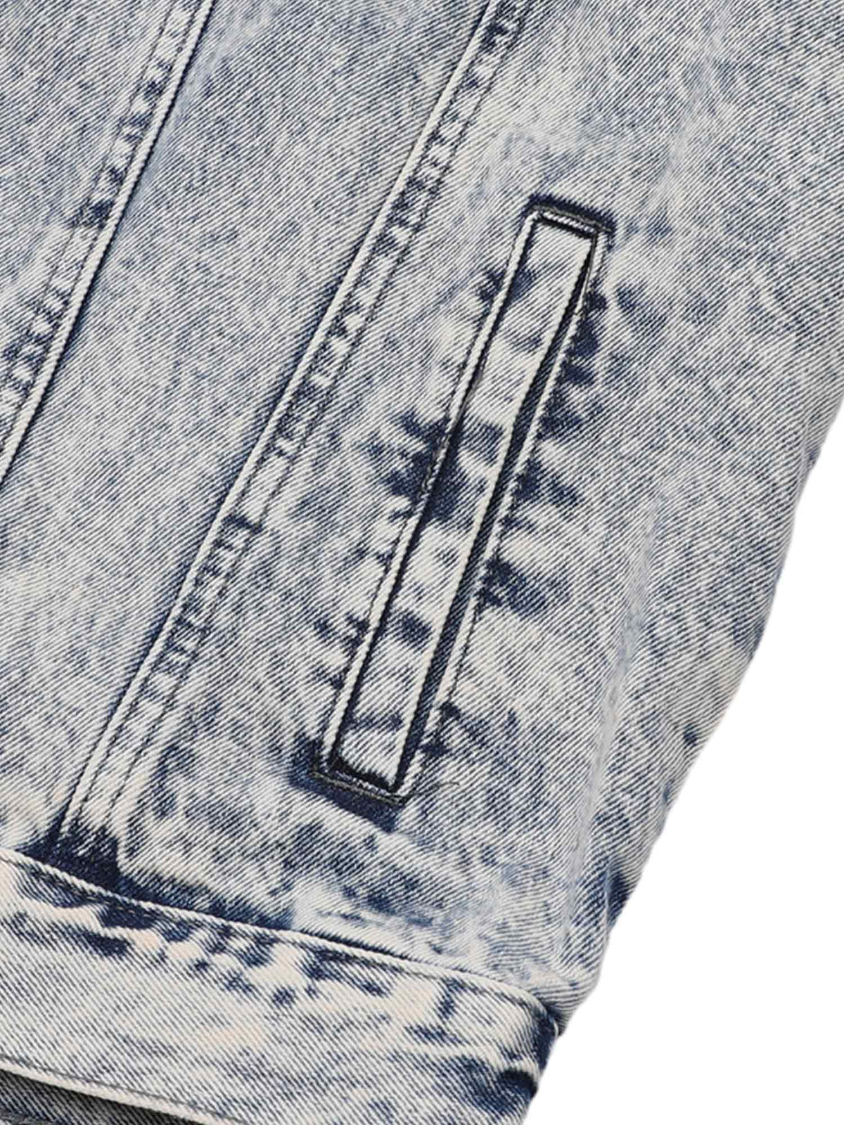Jaqueta Pavtros Studios Barbed Wire Denim Jacket