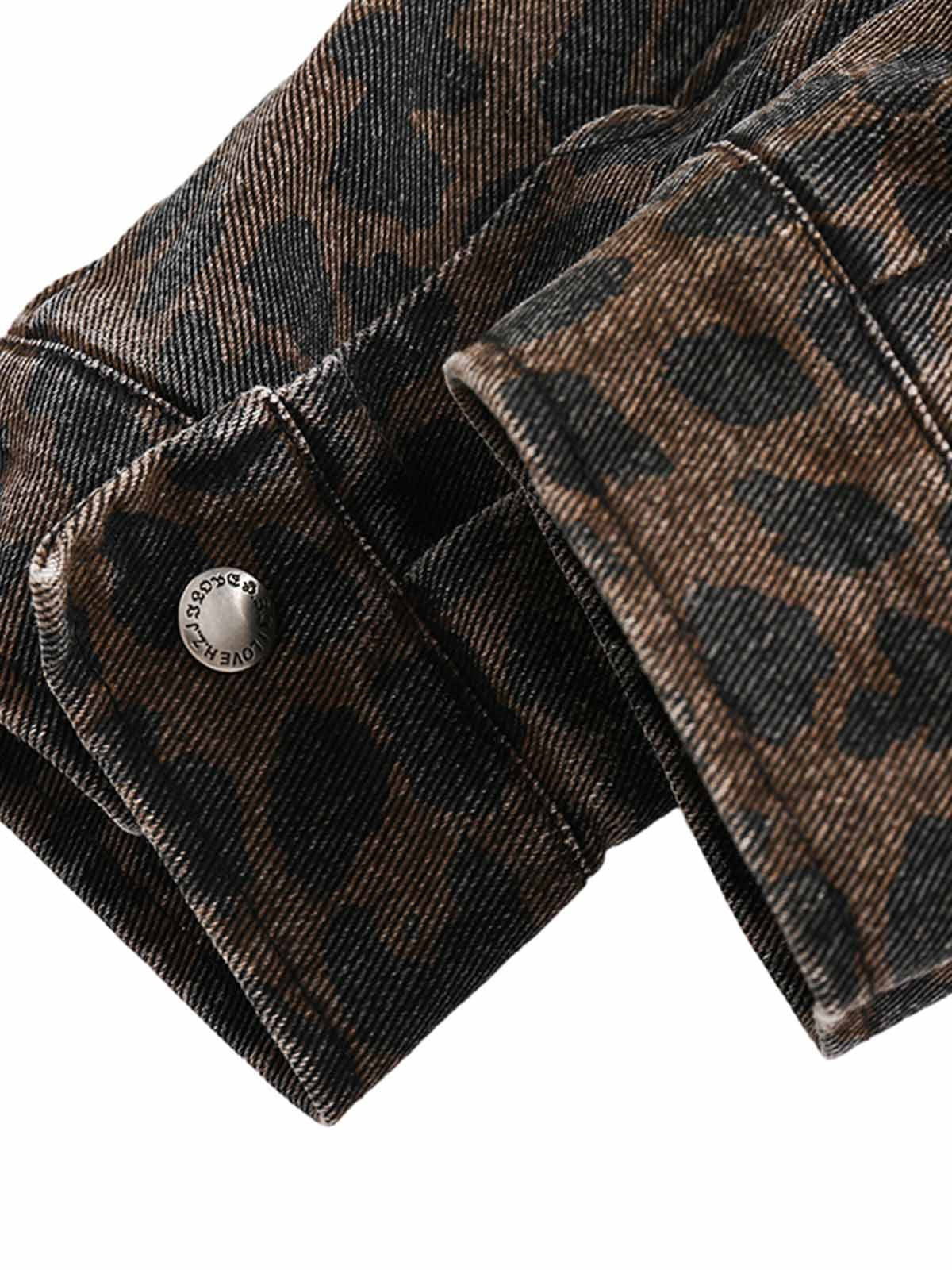 Jaqueta Pavtros Vintage Washed Cheetah
