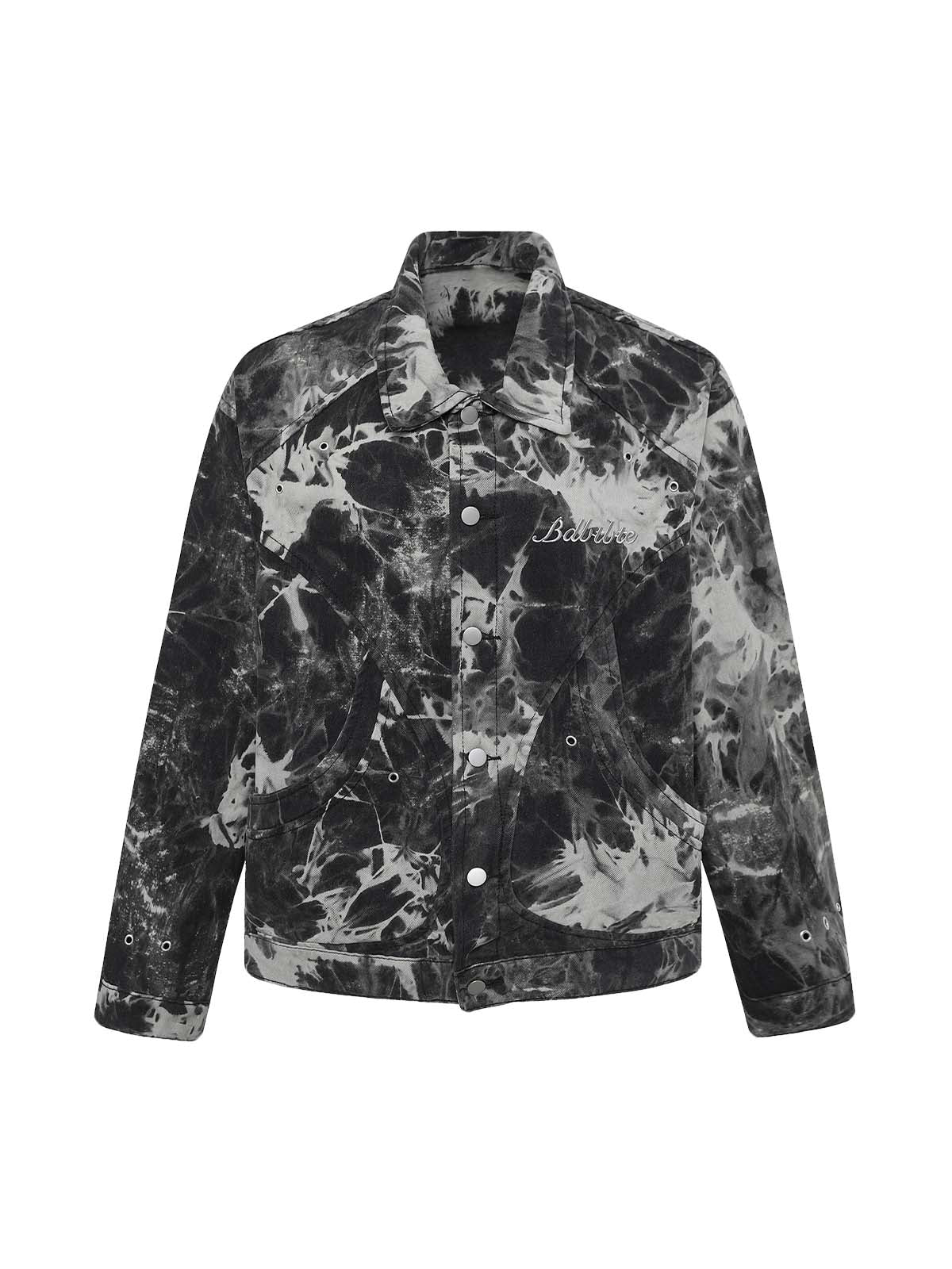 Jaqueta Pavtros Studios Bleach Dye Denim Jacket