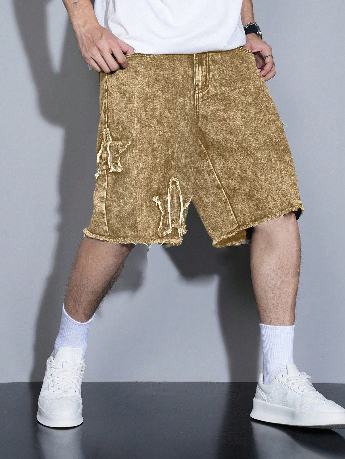 Short Pavtros Denim Pentagonal