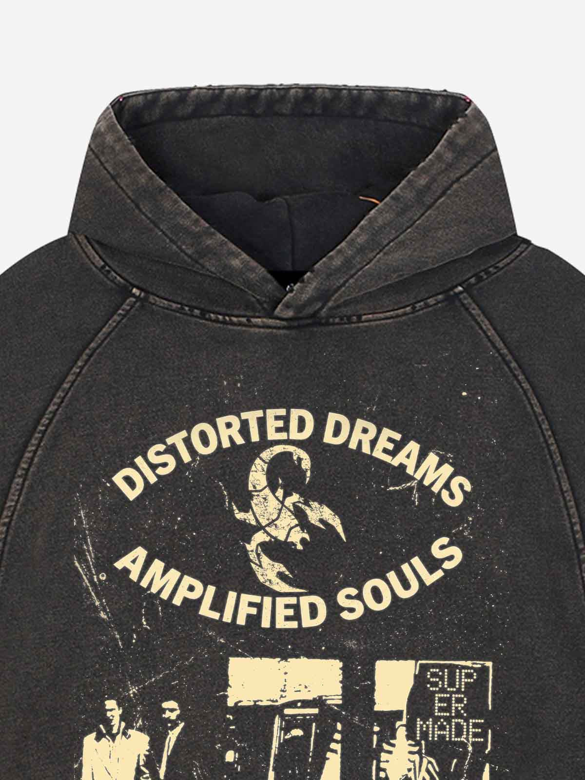 Moletom Pavtros Distorted Dreams Washed Hoodie