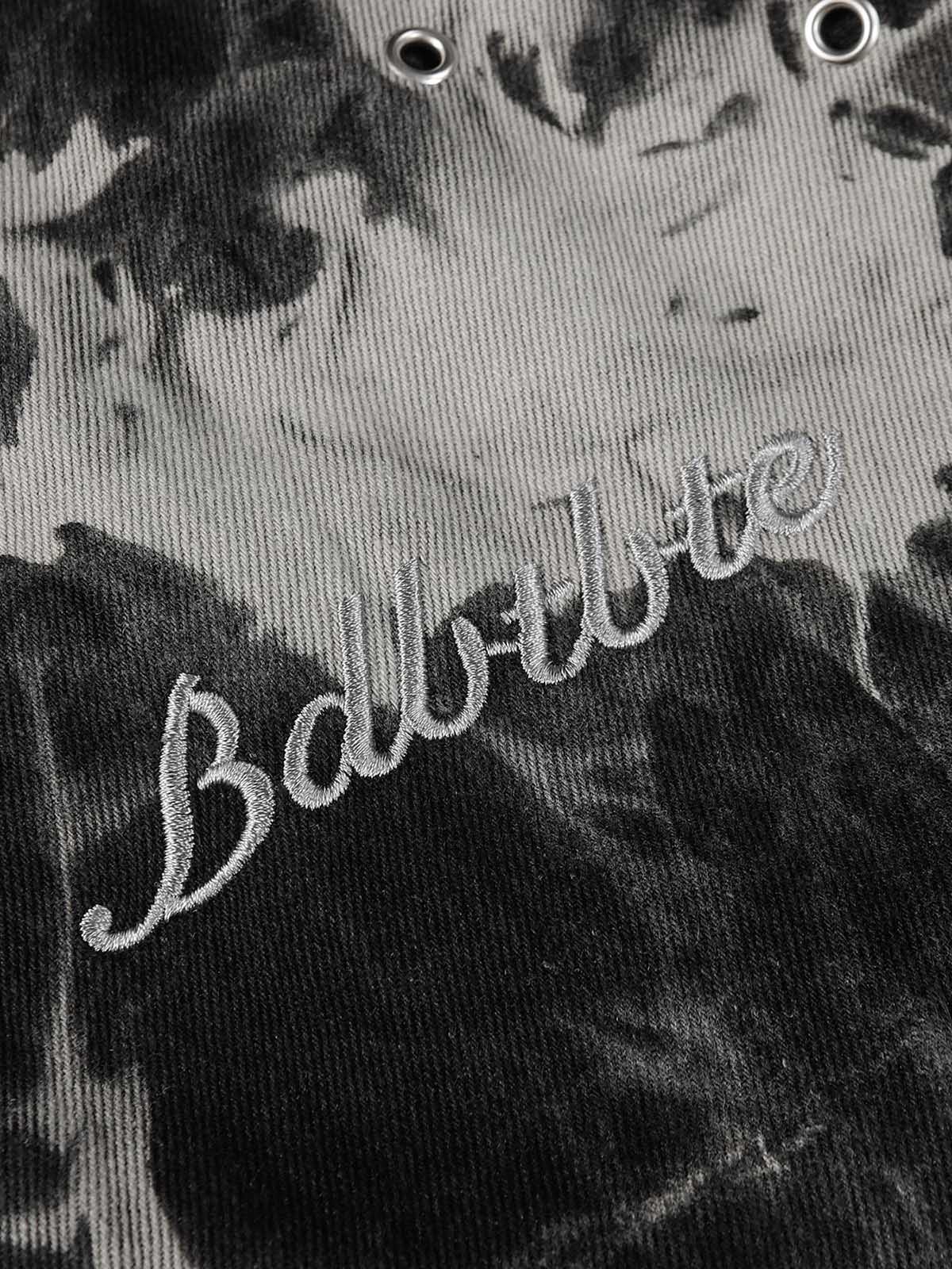 Jaqueta Pavtros Studios Bleach Dye Denim Jacket