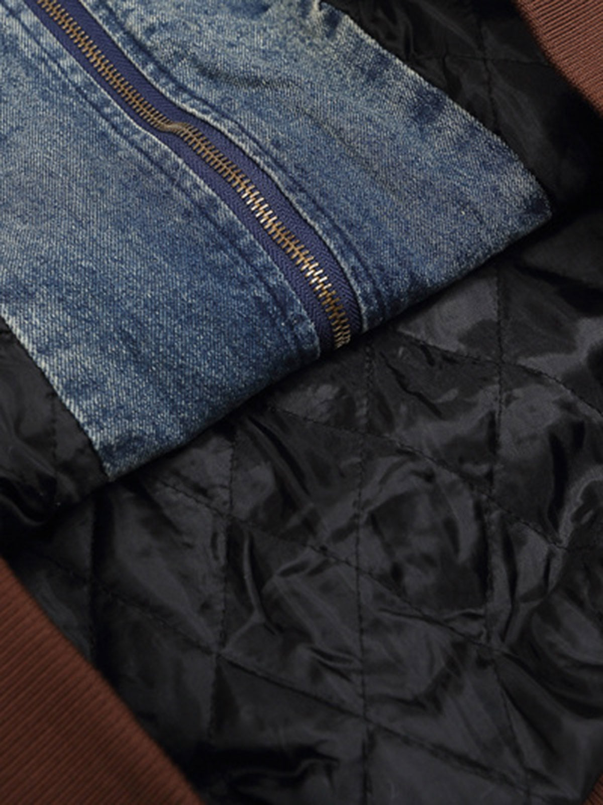 Jaqueta Pavtros Studios Captain Denim Bomber Jacket