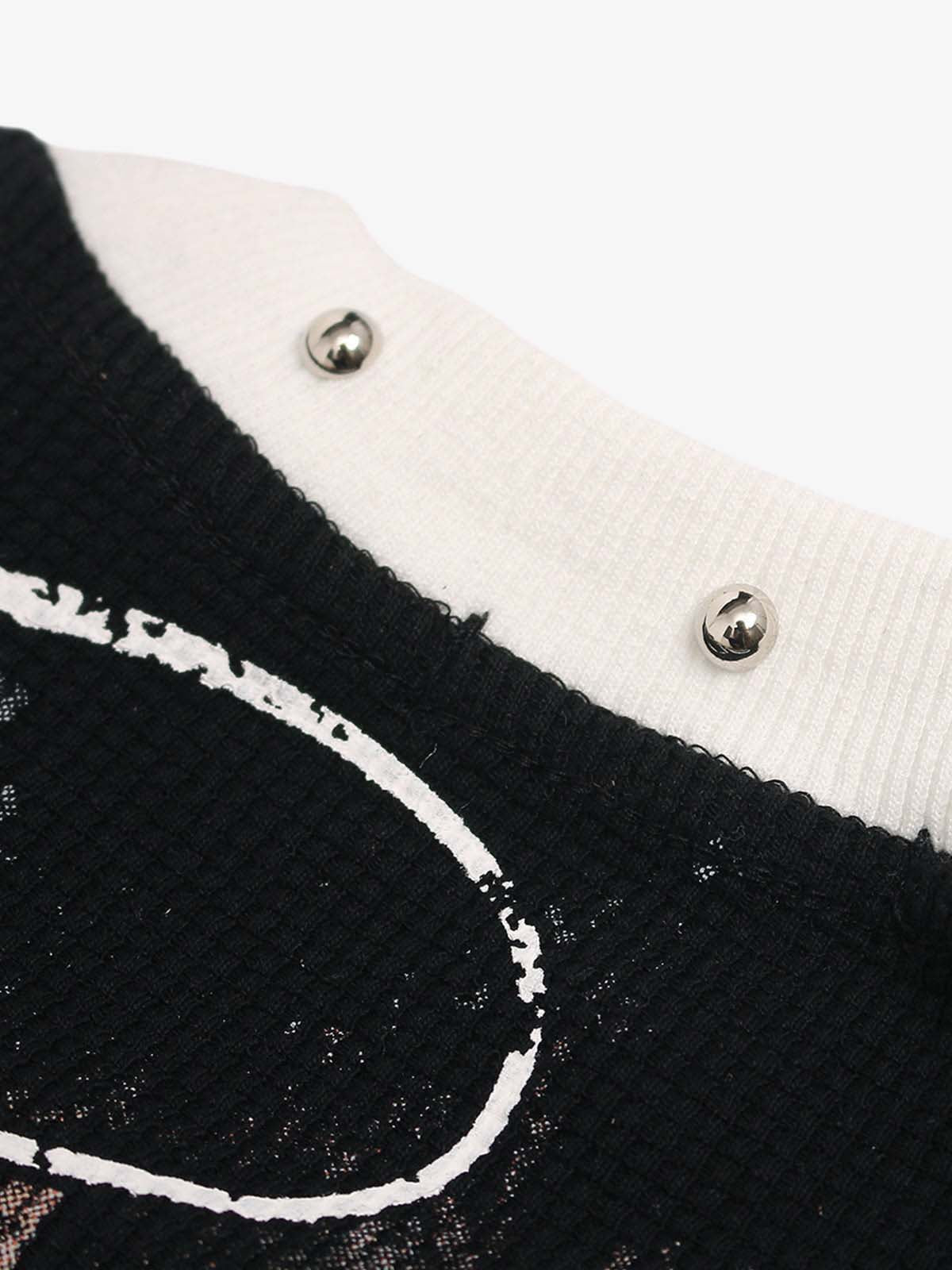 Camiseta Pavtros Studios Saint Fear Studded Oversized