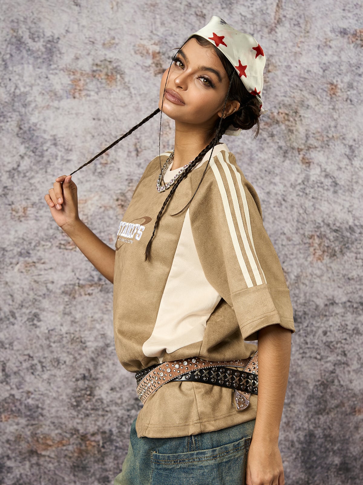 Camiseta Pavtros Suede Contrast