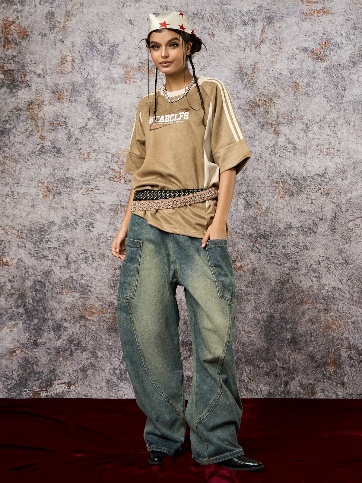 Camiseta Pavtros Suede Contrast