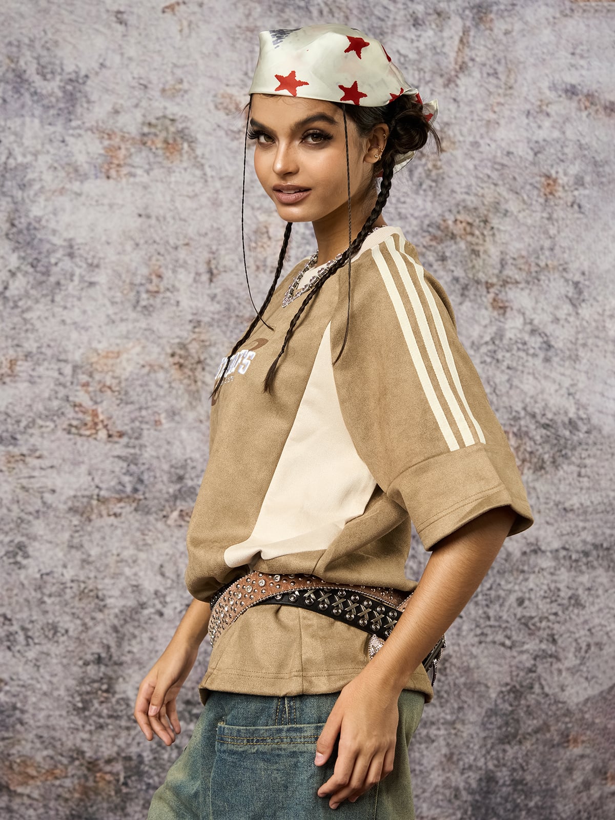 Camiseta Pavtros Suede Contrast