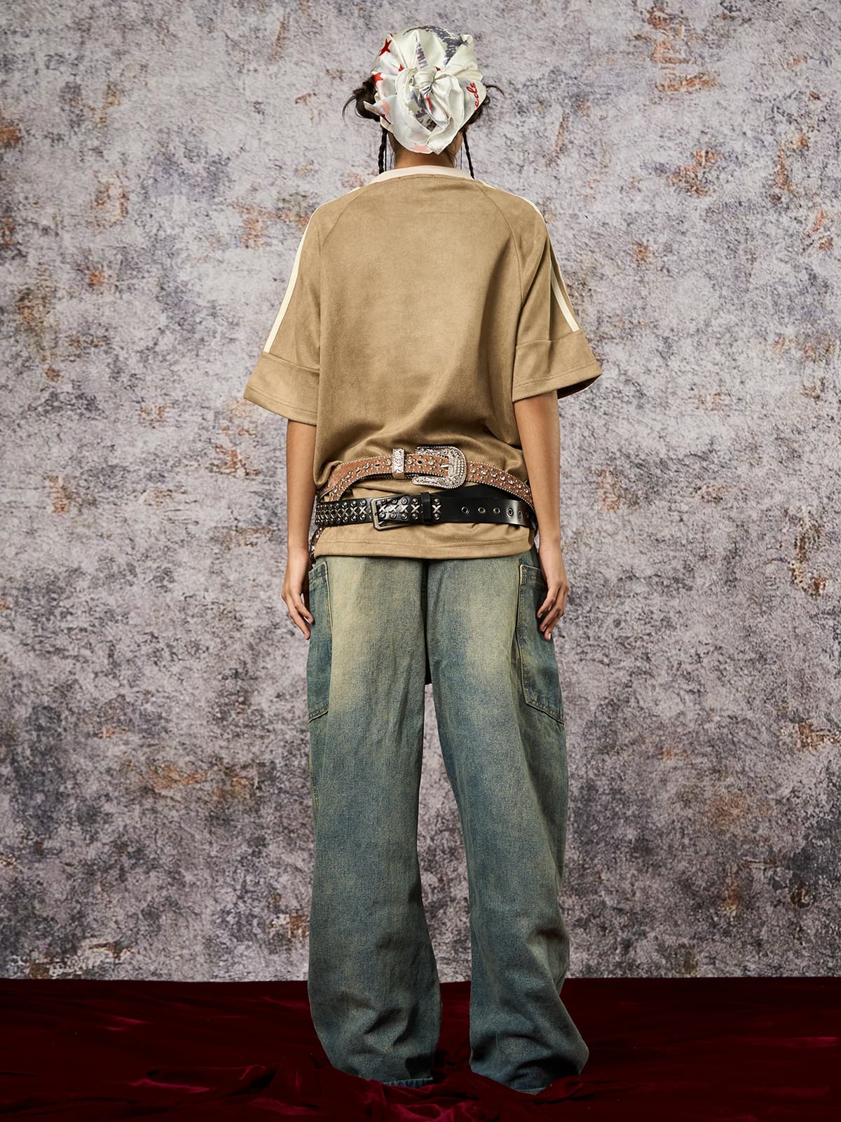 Camiseta Pavtros Suede Contrast