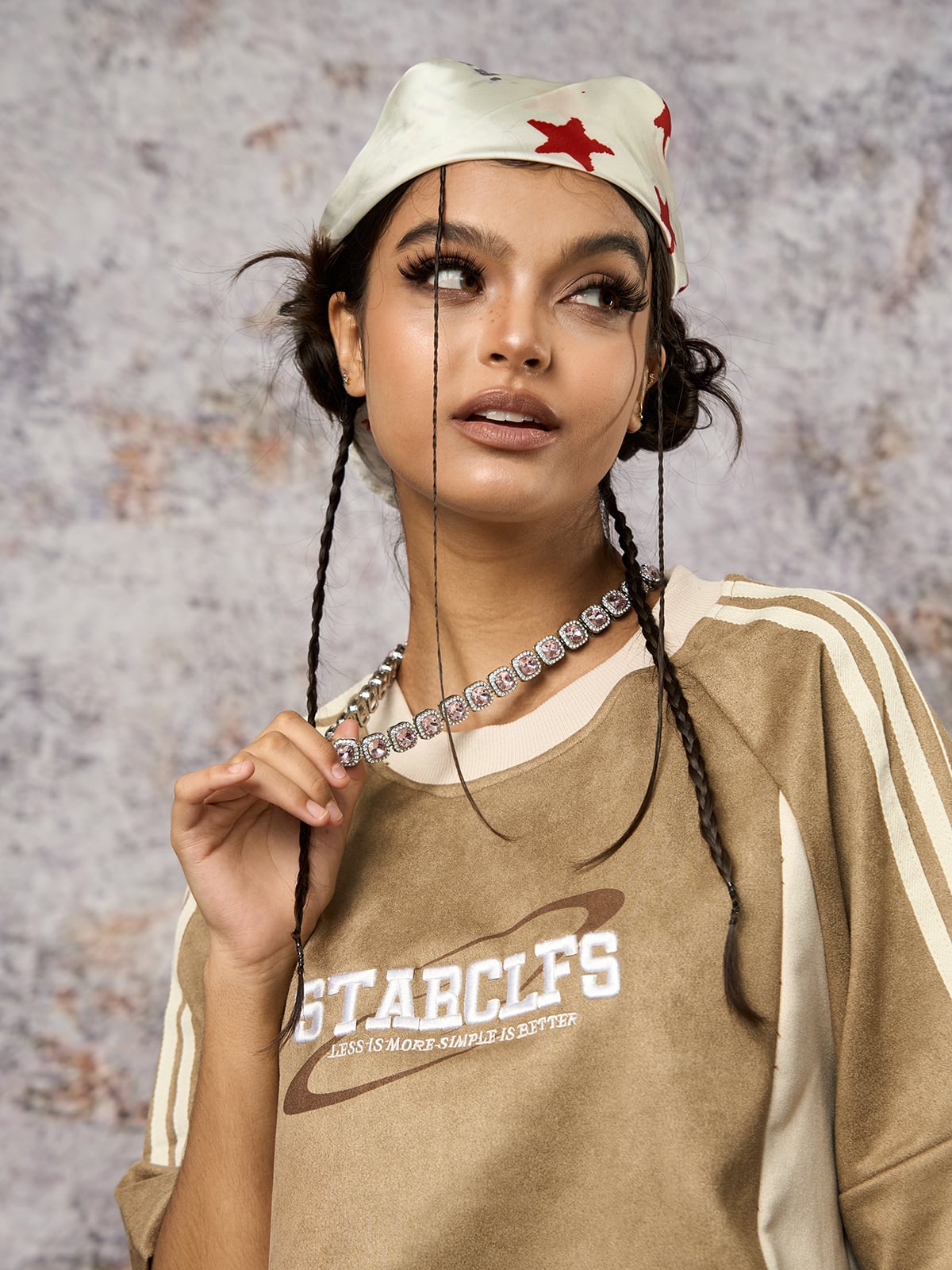 Camiseta Pavtros Suede Contrast