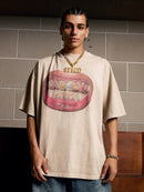 Camiseta Swavvy Diamond Tooth Pattern